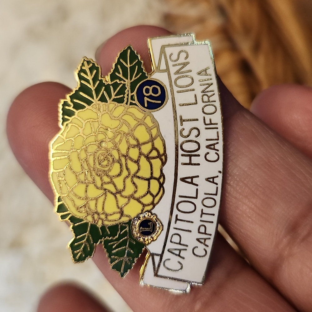 Vintage Lions Club Host Capitola Souvenir Trading Pin 78